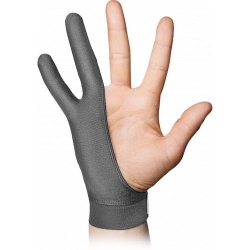 SmudgeGuard 2 finger gloves SG2,Grey,Medium