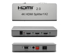 Splitter (multiplicator) HDMI 2.0 4K 1 intrare 2 iesiri AVS-52-2-BX