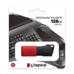 Stick Memorie Kingston DTXM/128GB, 128GB, USB 3.2, Black-Red