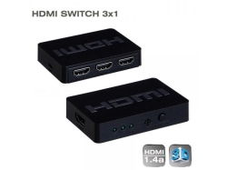 Switch HDMI 3 intrari 1 iesire, cu telecomanda AVS-243B-BU