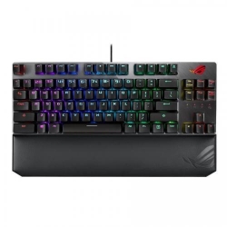 Tastatura Asus ROG Strix Scope TKL Deluxe, RGB LED, USB, Black-Silver