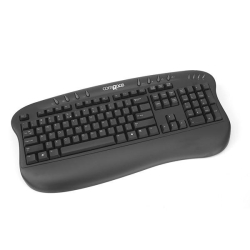 Tastatura Comrace 5213 caractere US, conector PS2, neagra