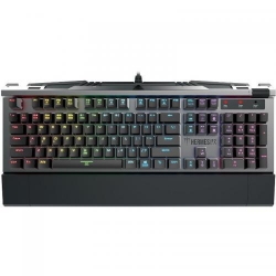 Tastatura Gamdias Hermes P2 Optical Brown Mecanica, RGB LED, USB, Black-Silver