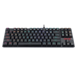 Tastatura gaming mecanica, Redragon APS TKL, neagra, iluminare RGB, switch-uri albastre