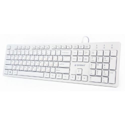 Tastatura Gembird Chocolate, USB, Layout US, White
