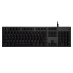 Tastatura Logitech G512 Carbon GX Brown Tactile Switch, RGB LED, USB, Layout US, Black