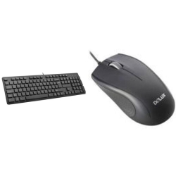 Tastatura si Mouse Wired KIT Delux, 800dpi, USB, (KA150UKIT)