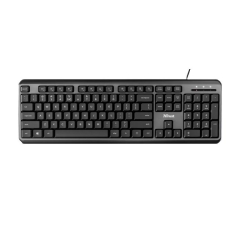 Tastatura Trust ODY, cu fir, USB 1.8m, full size, taste silentioase, 104 taste, 13 taste multimedia, 445 x 145 x 20 mm, 625g, negru