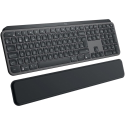 Tastatura wireless Logitech MX Keys S, Iluminare, Palmrest, 2.4GHz&Bluetooth,USB-C, US INTL layout, Graphite