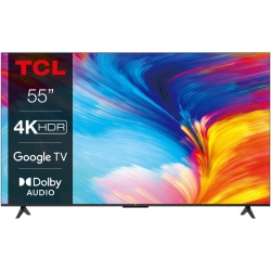 Televizor TCL LED 55P635, 139 cm, Smart Google TV, 4K Ultra HD, Clasa E