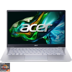 Ultrabook Acer 14'' Swift Go 14 SFG14-41, FHD IPS, Procesor AMD Ryzen™ 5 7530U (16M Cache, up to 4.50 GHz), 16GB DDR4X, 512GB SSD, Radeon Graphics, No OS, Pure Silver