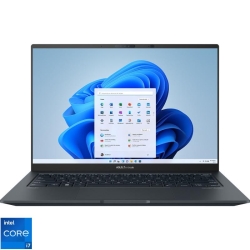 Ultrabook ASUS 14.5'' Zenbook 14X OLED UX3404VC, 2.8K 120Hz, Procesor Intel® Core™ i7-13700H (24M Cache, up to 5.00 GHz), 16GB DDR5, 1TB SSD, GeForce RTX 3050 4GB, Win 11 Pro, Inkwell Gray