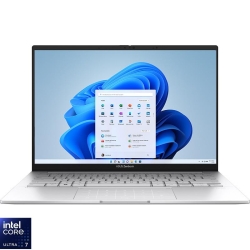 Ultrabook ASUS 14'' Zenbook 14 OLED UX3405MA, 3K 120Hz, Procesor Intel® Core™ Ultra 7 155H (24M Cache, up to 4.80 GHz), 16GB DDR5X, 1TB SSD, Intel Arc, Win 11 Pro, Foggy Silver