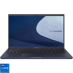 Ultrabook ASUS 15.6'' ExpertBook B1 B1500CEAE, FHD, Procesor Intel® Core™ i7-1165G7 (12M Cache, up to 4.70 GHz, with IPU), 16GB DDR4, 512GB SSD, Intel Iris Xe, No OS, Star Black