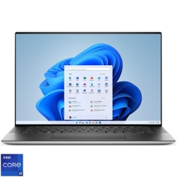 Ultrabook DELL 15.6'' XPS 15 9530, 3.5K InfinityEdge OLED Touch, Procesor Intel® Core™ i9-13900H (24M Cache, up to 5.40 GHz), 32GB DDR5, 1TB SSD, GeForce RTX 4070 8GB, Win 11 Pro, Platinum Silver, 3Yr BOS