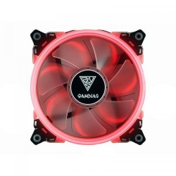 Ventilator Gamdias Aeolus E1 1201 Red LED Fan, 120mm