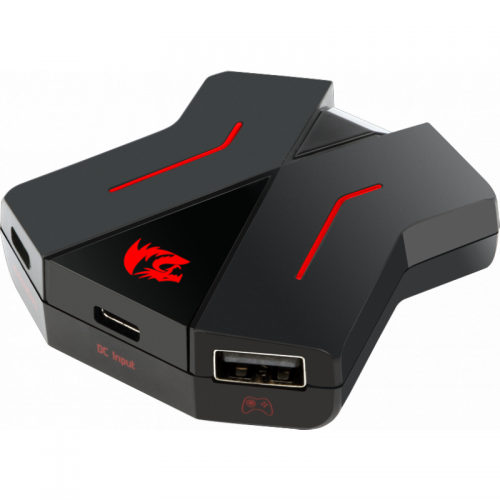 Control international Monarch Adaptor tastatura si mouse Redragon Eris pentru console, Black-Red