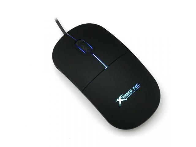 Mouse Optic XTRIKE ME GM-209, RGB LED, USB, Black