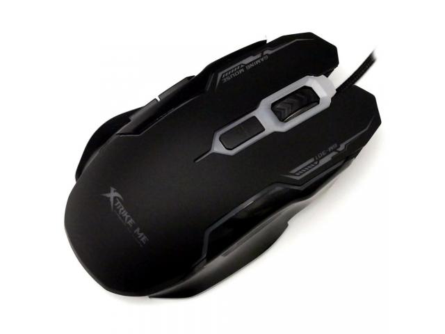 Mouse Optic XTRIKE ME GM-301, RGB LED, USB, Black