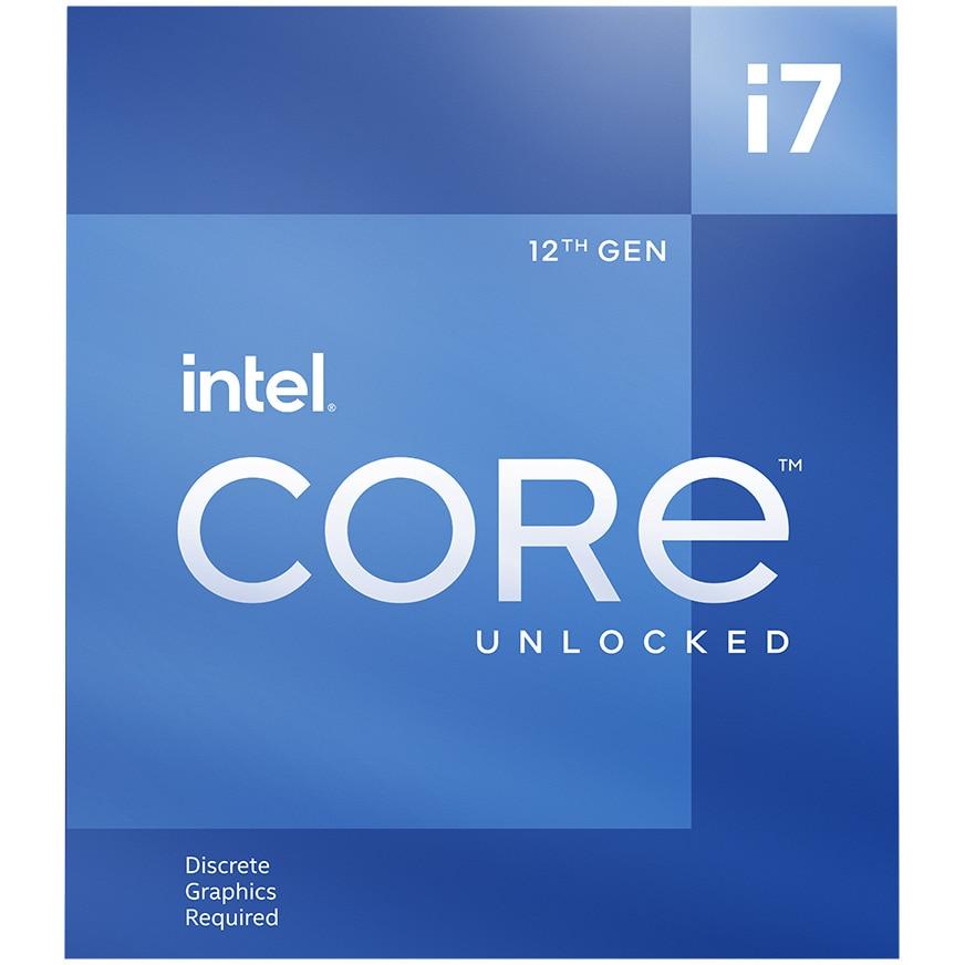 Procesor Intel Core i7-12700KF Alder Lake, 3.6GHz, 25MB, fara grafica integrata, Socket 1700