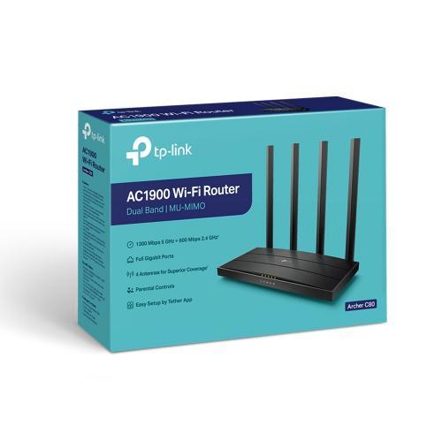 Router Wireless Tp-Link Archer C80 Dual-Band, 4x Lan